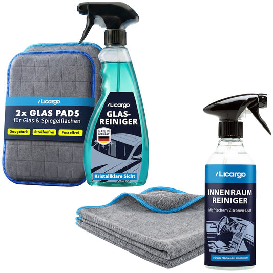 2-in-1 Power=>Von Glas bis Cockpit: Das innovative 2-in-1 Set kombiniert maximale Reinigungskraft mit unfassbarer Einfachheit. Für blitzsaubere Scheiben, frischen Duft und echtes Neuwagen-Feeling.