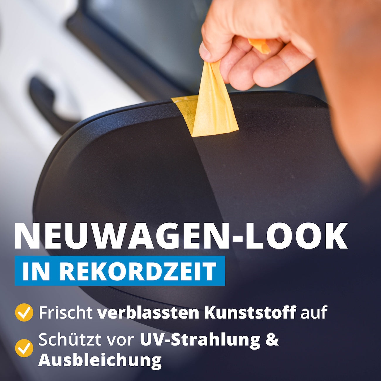 Langanhaltender UV-Schutz=>Pflege und Schutz in einem: Die Kunststoffpflege bringt satte Farben zurück, schützt vor Ausbleichen und sorgt für einen Neuwagen-Look in Sekunden.