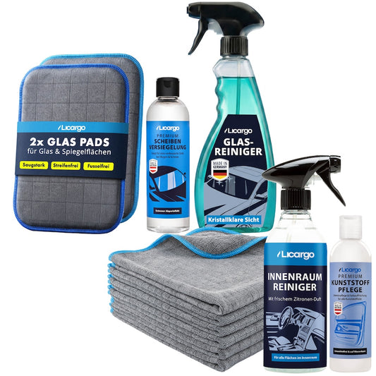 Sauberkeit ohne Kompromisse=>Das Set sorgt in kürzester Zeit für streifenfreie Sicht und einen makellosen Innenraum mit frischem Duft – maximal effizient, kinderleicht anzuwenden und sofort wirksam.