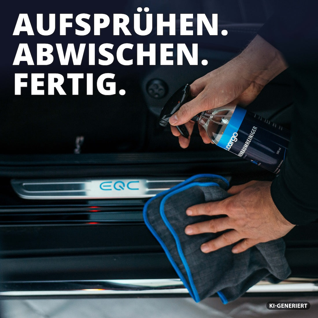 Einfache Anwendung=>Schluss mit mühsamem Schrubben – unser Reiniger entfernt Schmutz mit nur einem Wisch und pflegt gleichzeitig die Oberfläche.