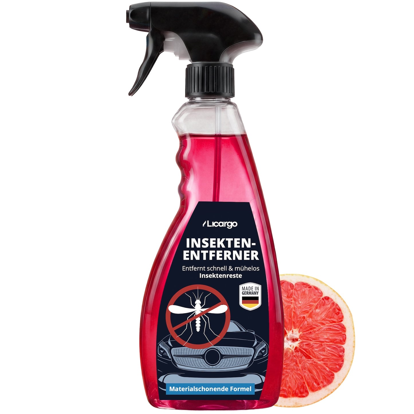 Maximale Reinigung & Schutz=>Schluss mit unschönen Insektenresten an der Autofront – die LICARGO Power-Formel entfernt eingetrocknete Reste in Rekordzeit.