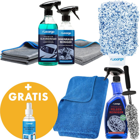 4-in-1 Komplett-Set=>Das perfekte Set für jeden, der sein Auto mühelos sauber halten will. Alle Bereiche abgedeckt, kein Rätselraten, kein Produktchaos. Nur effiziente Pflege mit maximalem Ergebnis.