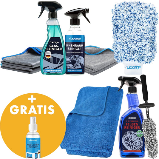 4-in-1 Komplett-Set=>Das perfekte Set für jeden, der sein Auto mühelos sauber halten will. Alle Bereiche abgedeckt, kein Rätselraten, kein Produktchaos. Nur effiziente Pflege mit maximalem Ergebnis.