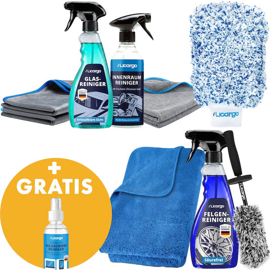 4-in-1 Komplett-Set=>Das perfekte Set für jeden, der sein Auto mühelos sauber halten will. Alle Bereiche abgedeckt, kein Rätselraten, kein Produktchaos. Nur effiziente Pflege mit maximalem Ergebnis.