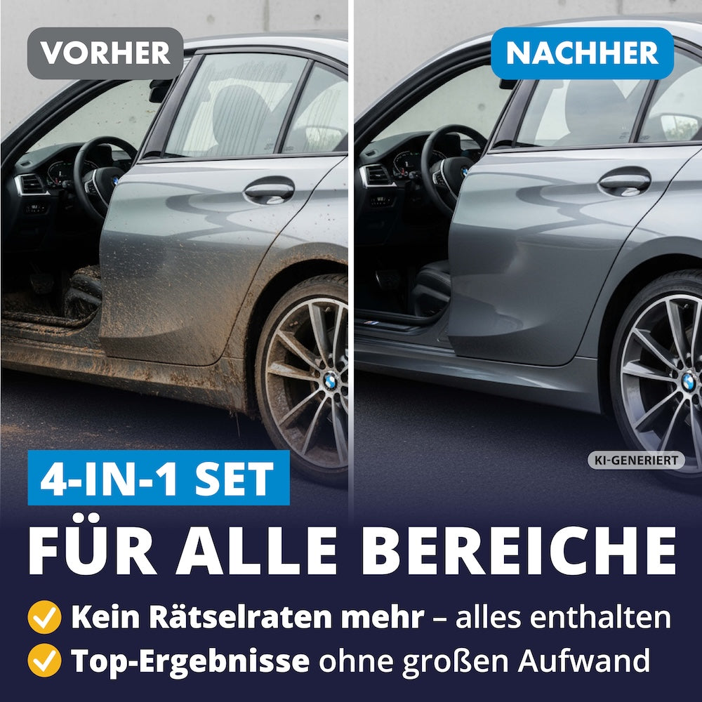 Beeindruckende Ergebnisse=>Wenn Dein Auto glänzt, fühlt sich jede Fahrt anders an – ruhiger, klarer, besser. Du spürst Stolz, Selbstvertrauen und dieses gute Gefühl, dass alles perfekt passt.