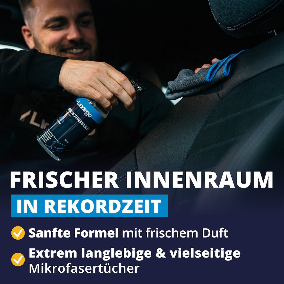 Schonende Pflege=>Die sanfte 2-in-1 Formel entfernt Schmutz gründlich, pflegt jede Oberfläche und verleiht einen frischen Duft. Dazu ultra­langlebige Mikrofasertücher – 200x waschbar, 100 % kratzerfrei und vielseitig einsetzbar.
