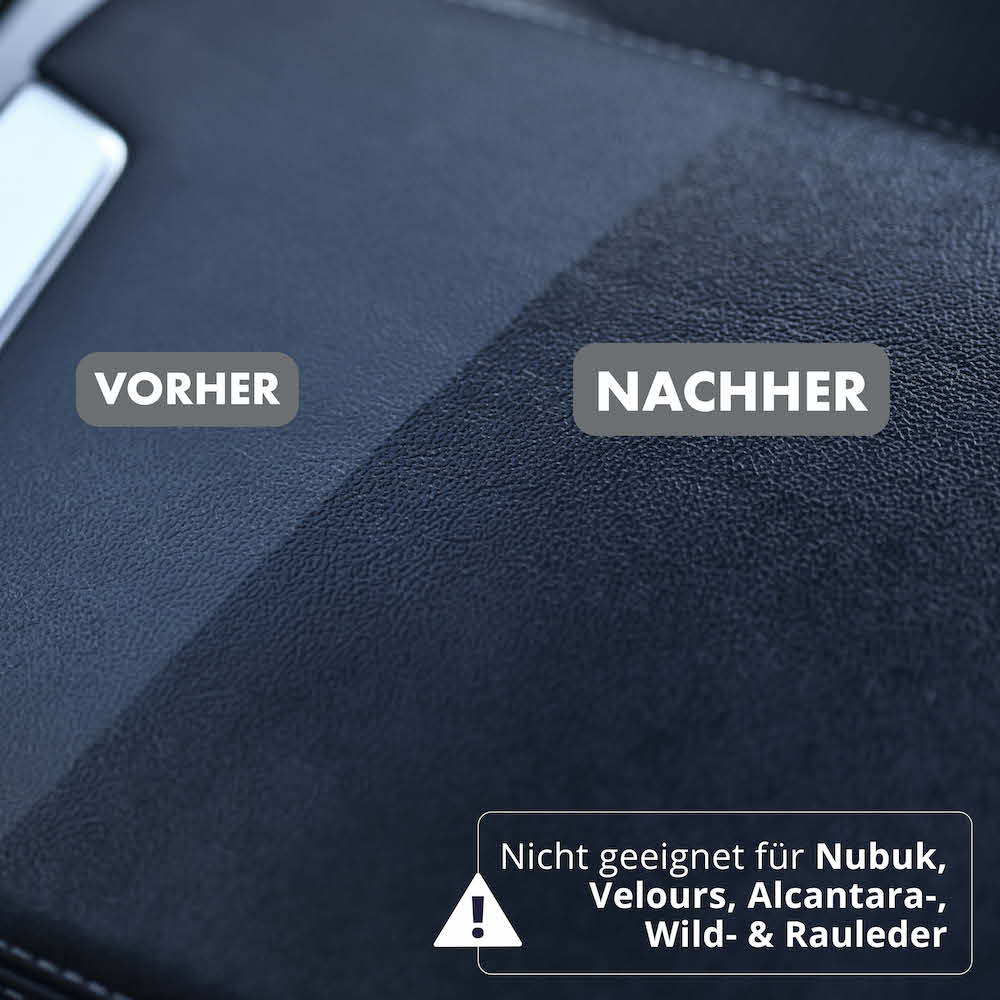 Vorher-Nachher-Effekt=>Erlebe die beeindruckende Verwandlung mit unserem Reinigungsschaum! In nur wenigen Schritten erstrahlen beanspruchte Ledersitze in strahlender Eleganz.