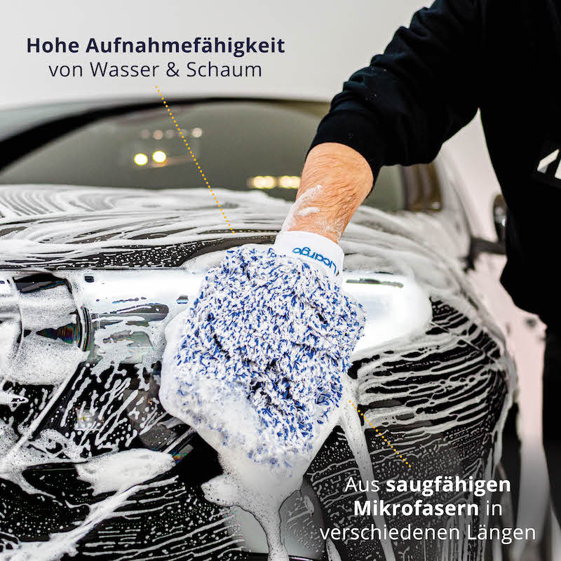 Autowaschhandschuh - aus saugfähiger Mikrofaser