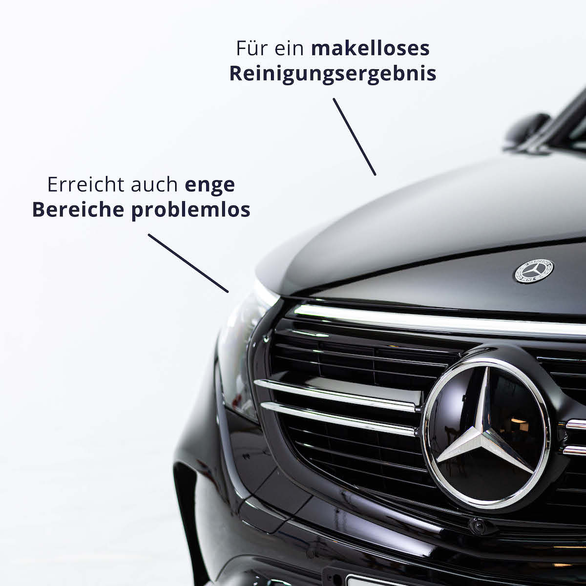 Perfekte Reinigung=>Der Waschhandschuh erreicht mühelos enge Bereiche und sorgt für ein makelloses Finish auf allen Lackflächen.