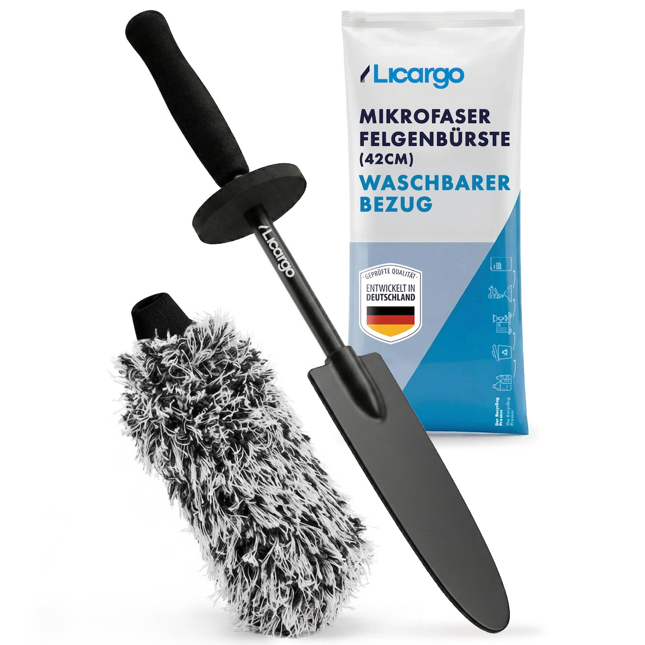Für die perfekte Felgenpflege=>Unsere Felgenbürste kombiniert durchdachtes Design mit hochwertigen Materialien.
Der waschbare Mikrofaserkopf und der stabile Griff machen sie zum idealen Werkzeug für anspruchsvolle Autopflege!