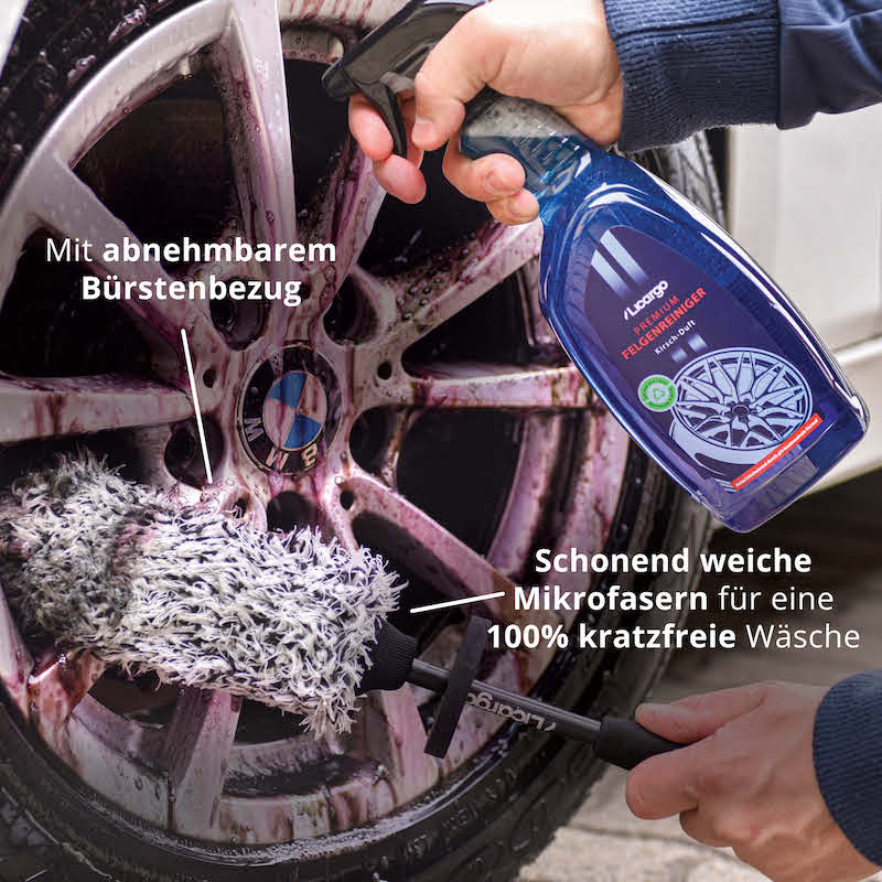 Schonend & effektiv=>Lieferumfang: 1x Felgenbürste - Professional