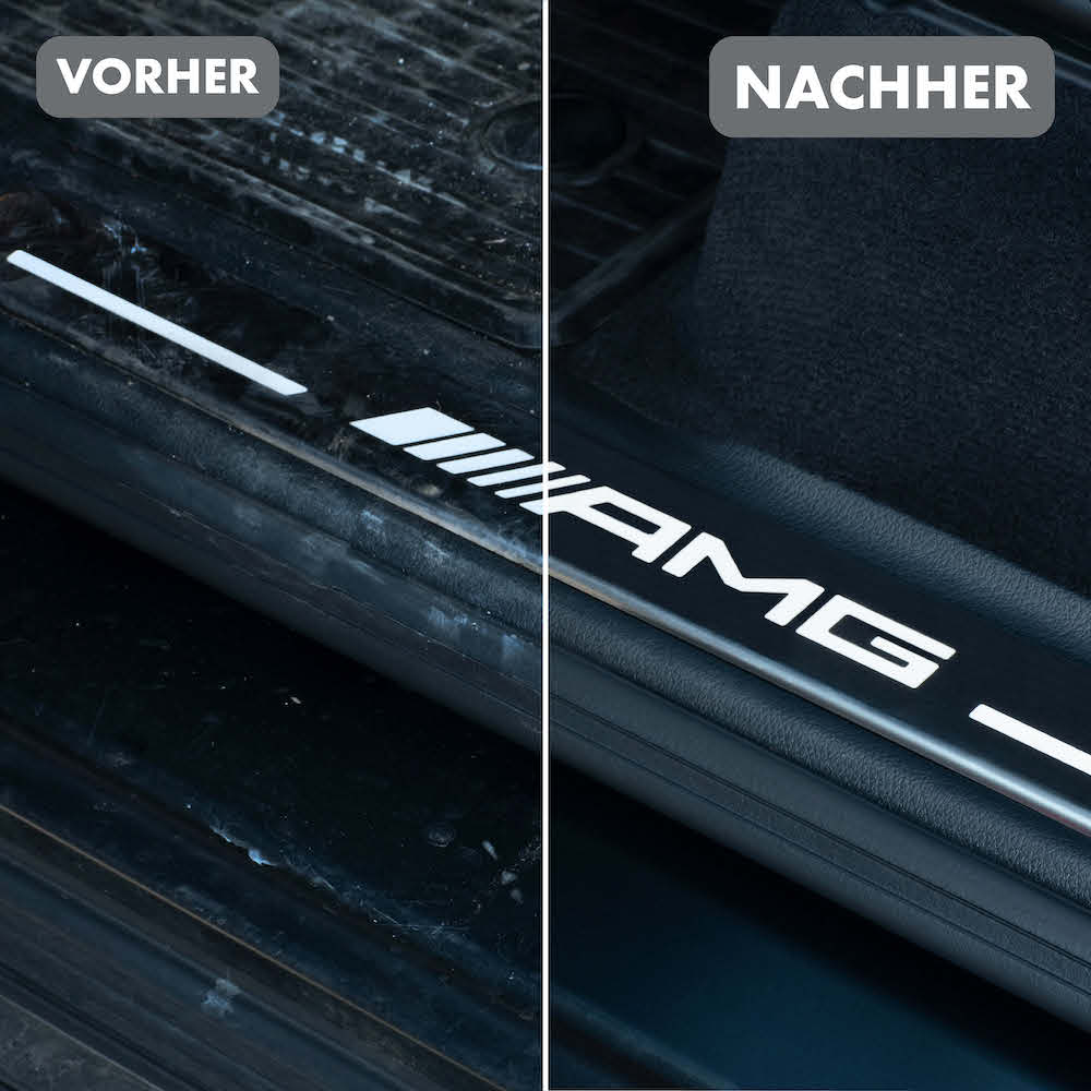 Vorher-Nachher-Effekt=>Überzeug Dich selbst von einem 100% kratzfreien Ergebnis und einem beeindruckenden Vorher-Nachher-Effekt.