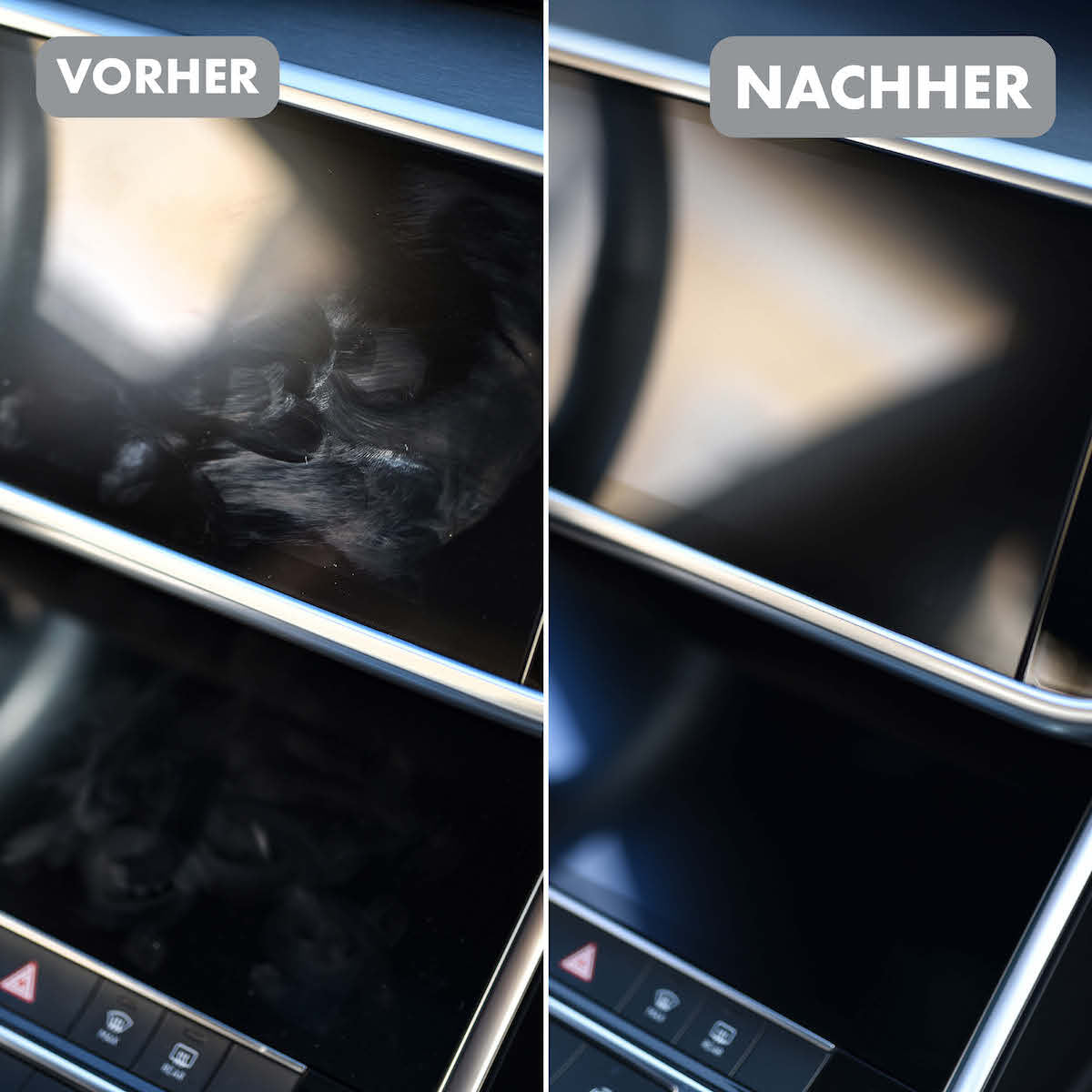 Vorher-Nachher-Effekt=>Überzeug Dich selbst und ergänze die Allround Tücher bei Deiner nächsten Bestellung!