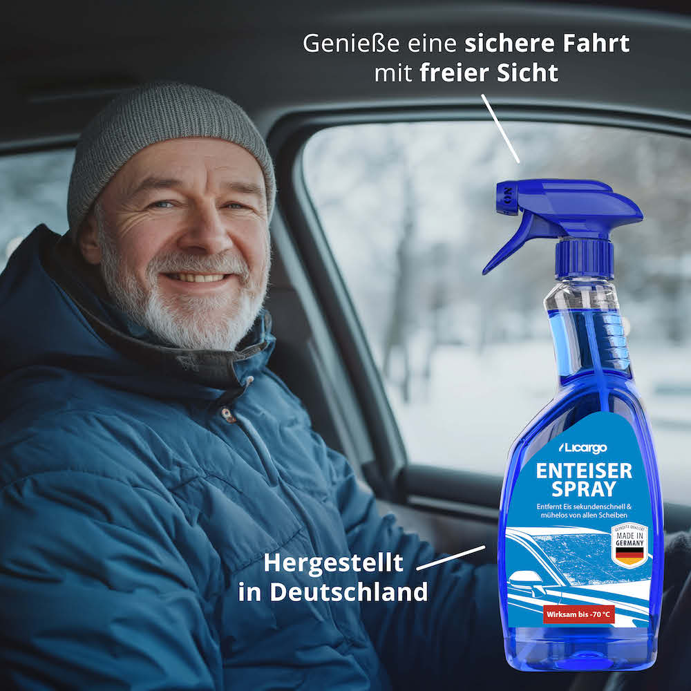 Maximale Sicherheit=>Unser Enteiserspray für Autoscheiben ist Deine zuverlässige Wahl, wenn es um maximale Sicherheit bei winterlichen Fahrten geht.