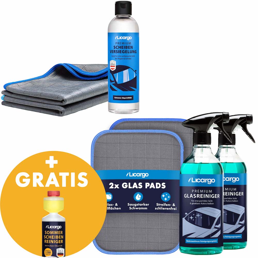 Eindrucksvolle Sauberkeit=>Saubere Scheiben sind mehr als nur Optik – sie prägen den ersten Eindruck, steigern den Fahrkomfort und geben Dir ein sicheres Gefühl am Steuer.