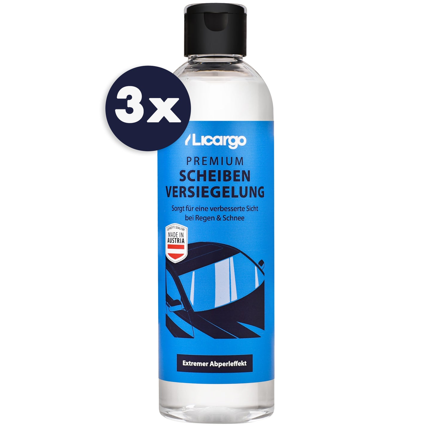 Für maximale Klarheit=>Unsere Scheibenversiegelung sorgt für einen sofortigen Abperleffekt und verbessert die Sicht zuverlässig bei schlechtem Wetter wie Regen & Schnee.