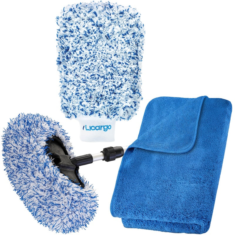 Kratzfreie Autowäsche in Rekordzeit=>Verwandle jede simple SB-Box in eine Profi-Pflegestation. Alles, was du für eine gründliche Reinigung und streifenfreies Trocknen brauchst, in einem einzigen Paket.