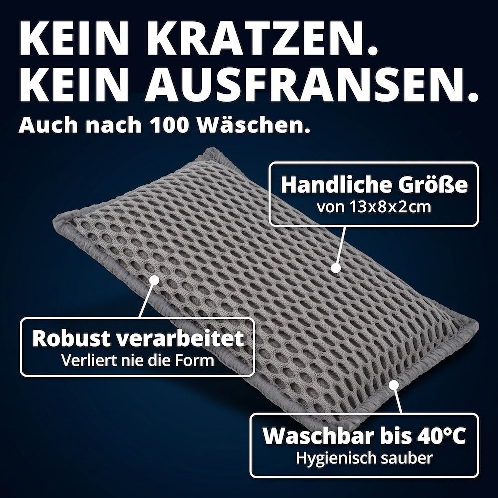 Langlebig bis ins Detail=>Formstabil und robust verarbeitet, auch nach vielen Wäschen. Die griffige Größe liegt gut in der Hand und lässt sich hygienisch reinigen.