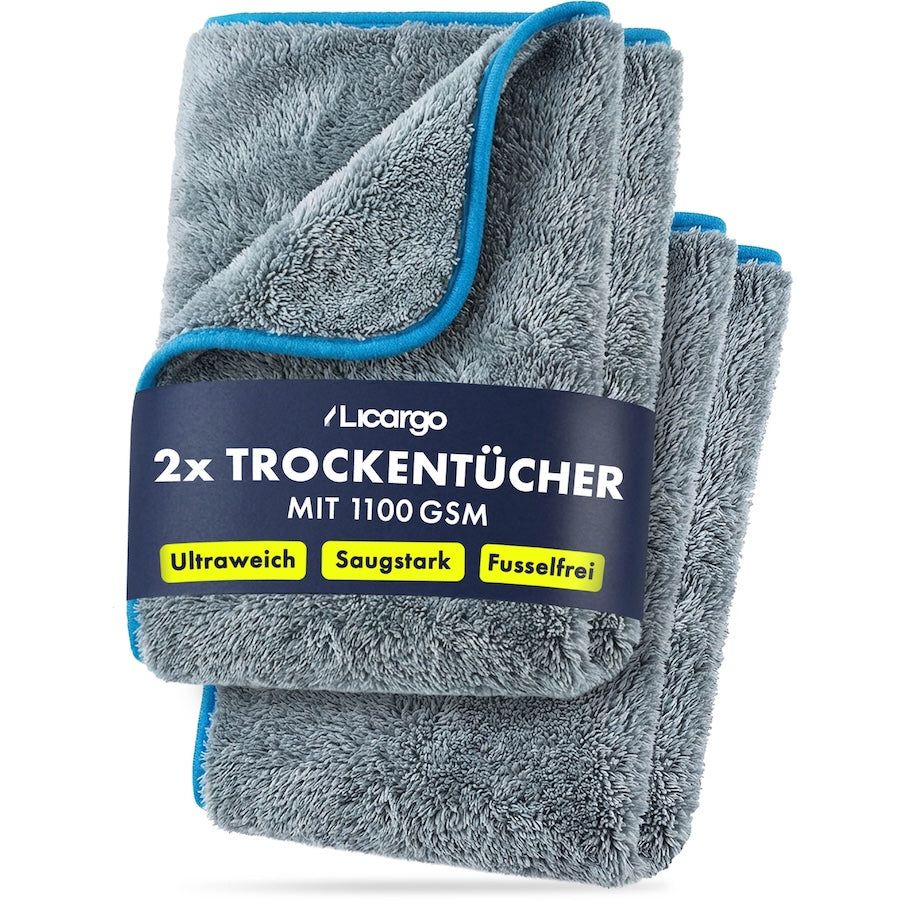 Makelloses Ergebnis=>1100GSM sprechen für sich selbst – mit seiner enormen Saugkraft ist unser Mikrofasertuch konkurrenzlos!