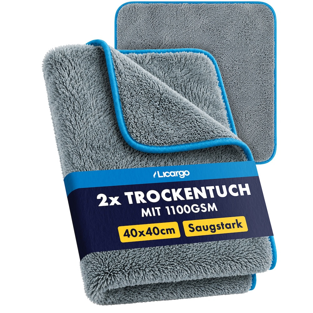 Makelloses Ergebnis=>1100GSM sprechen für sich selbst – mit seiner enormen Saugkraft ist unser Mikrofasertuch konkurrenzlos!