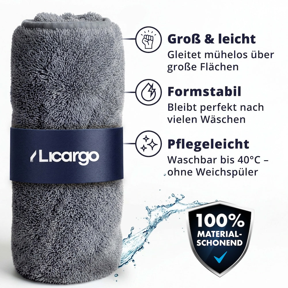 Extrem Langlebig=>Auch nach unzähligen Wäschen behält das Tuch seine Form und Flauschigkeit. Die robuste Verarbeitung und Waschbarkeit bis 40 Grad sorgen für dauerhafte Qualität.